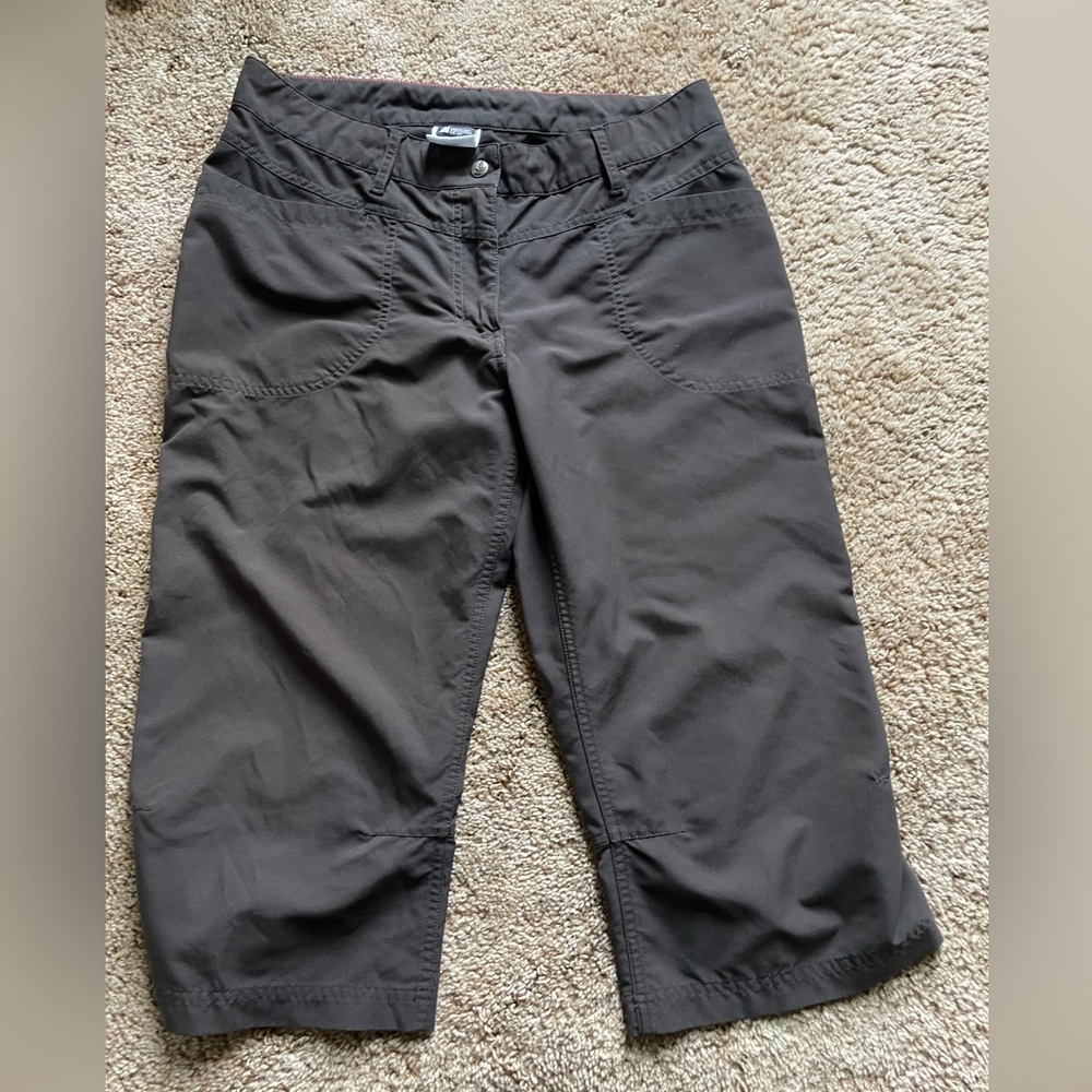 MEC Women’s Capri Hiking Pant Size 10 Gorp Athletic Charcoal Fast Dry Outdoor